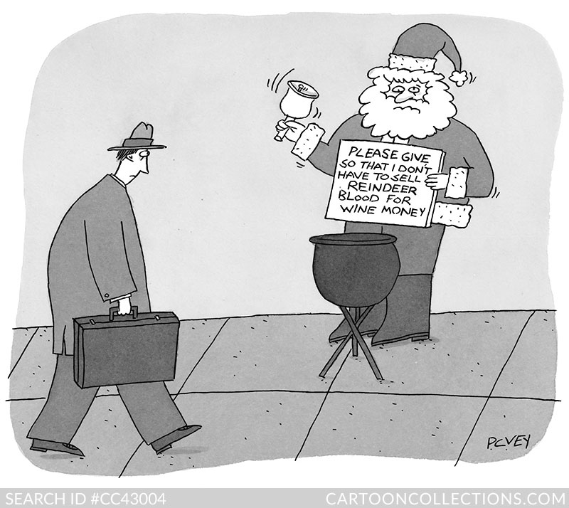 CartoonStock.com - Bad Santa cartoons - P.C. Vey