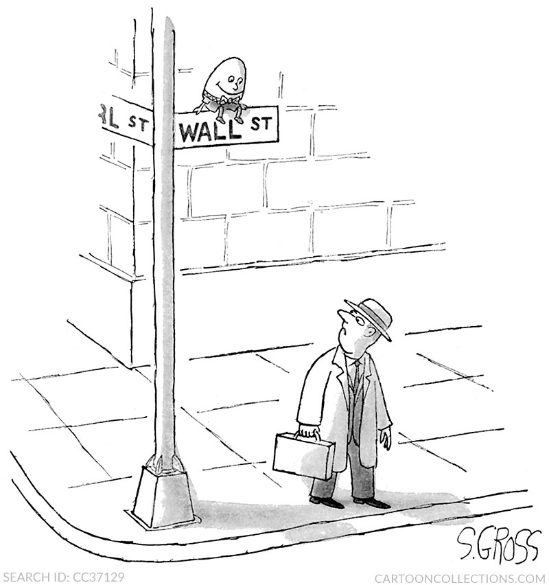 Sam Gross cartoons, stock market cartoons