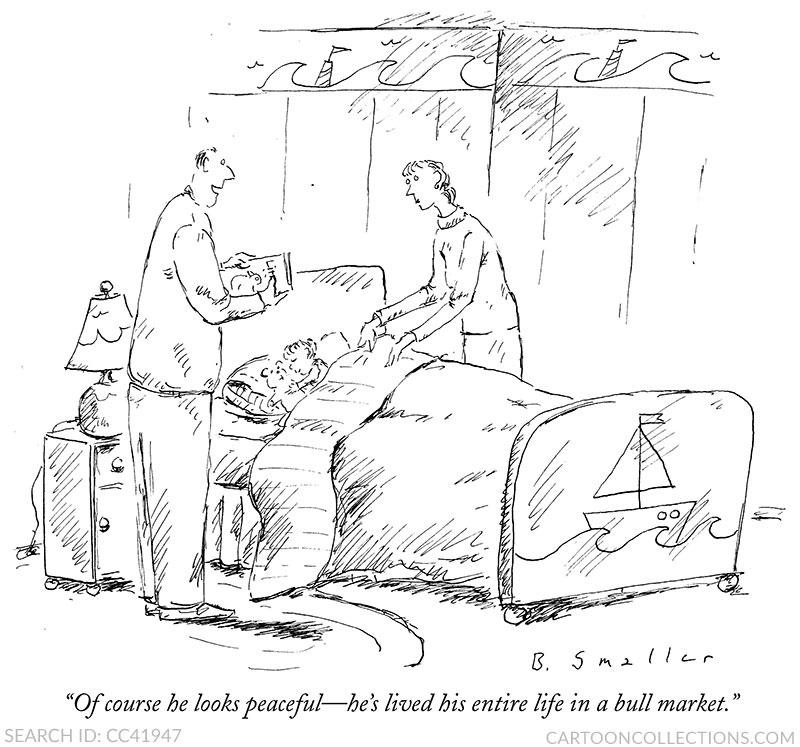 Barbara Smaller cartoons, stock market cartoons