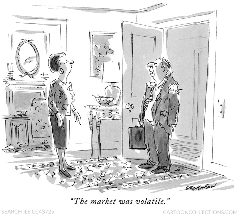 James Stevenson cartoons, stock market cartoons