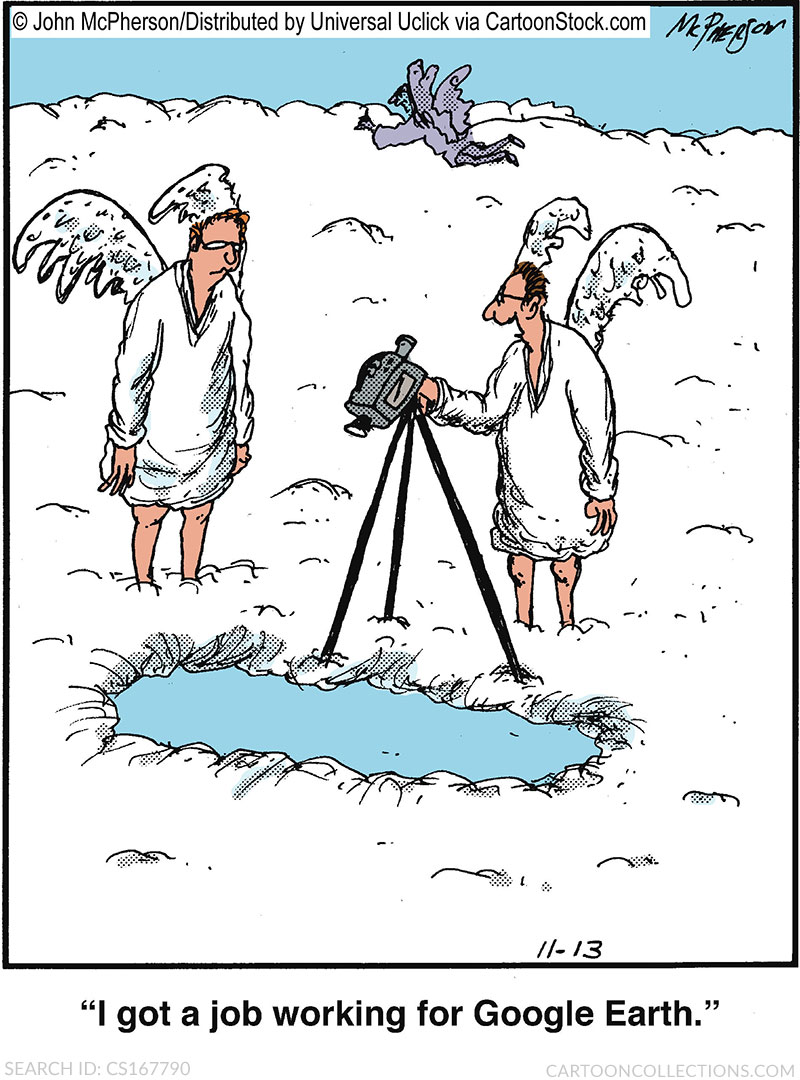 google earth cartoon