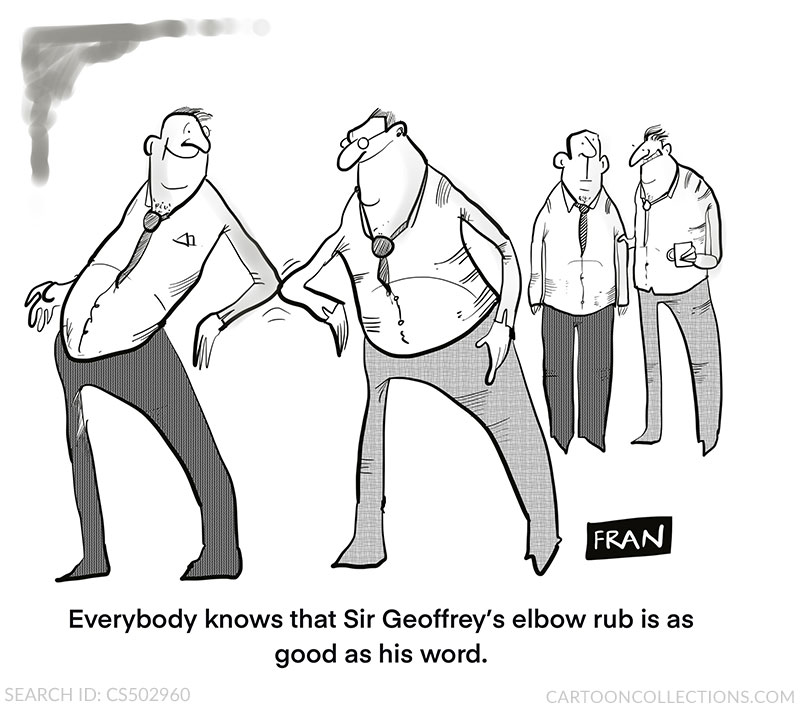 Handshake cartoons