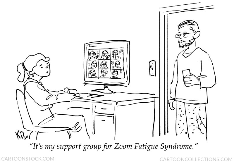 Zoom meeting cartoons