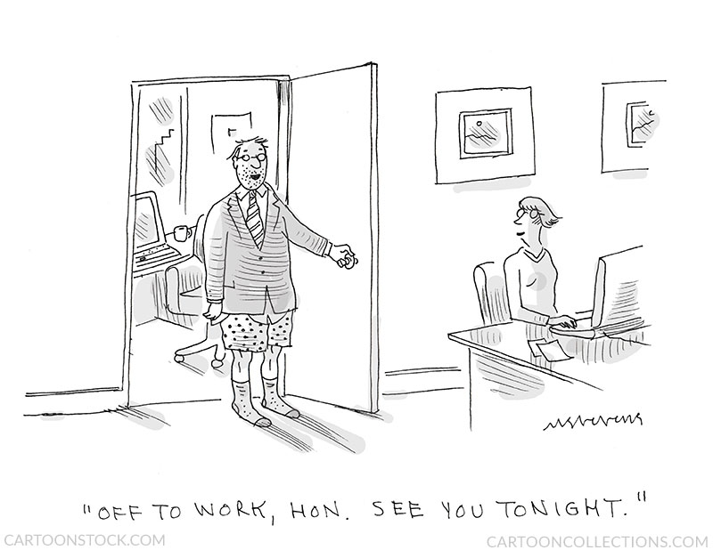 WFH cartoons