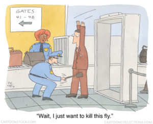 Airport security cartoons