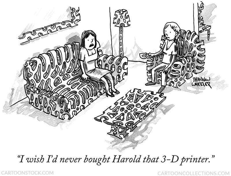 3-D printing cartoons