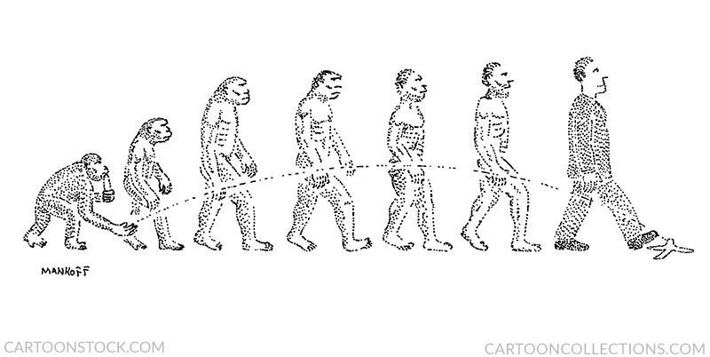 evolution cartoons