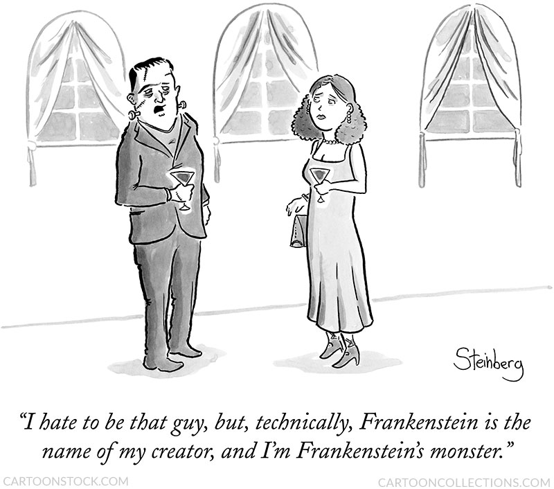 Frankenstein cartoons