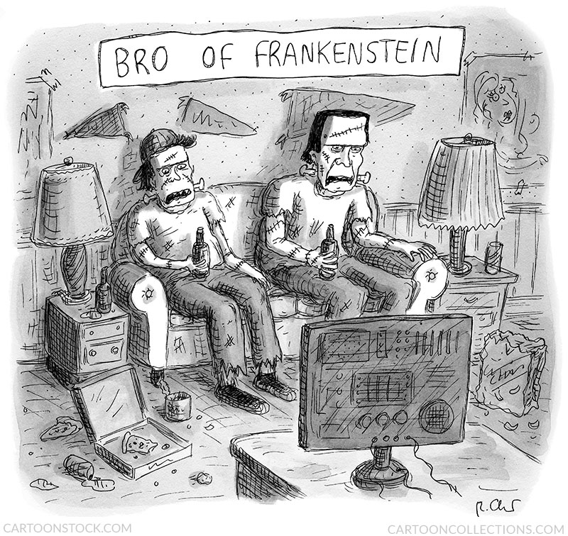 Frankenstein cartoons