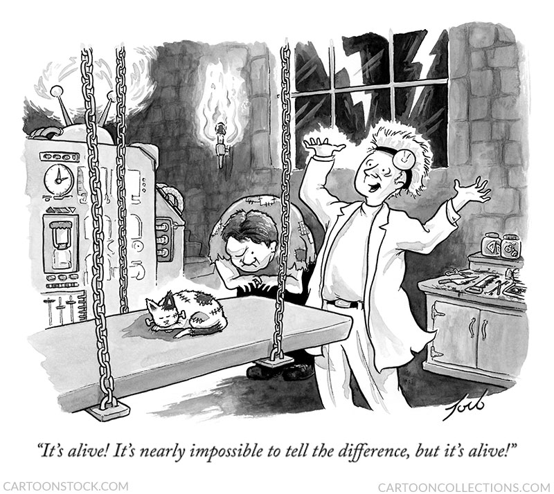 Frankenstein cartoons