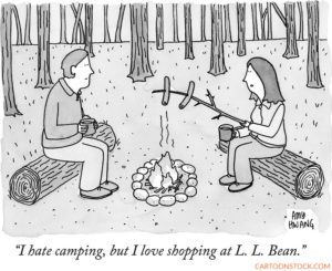 camping cartoons