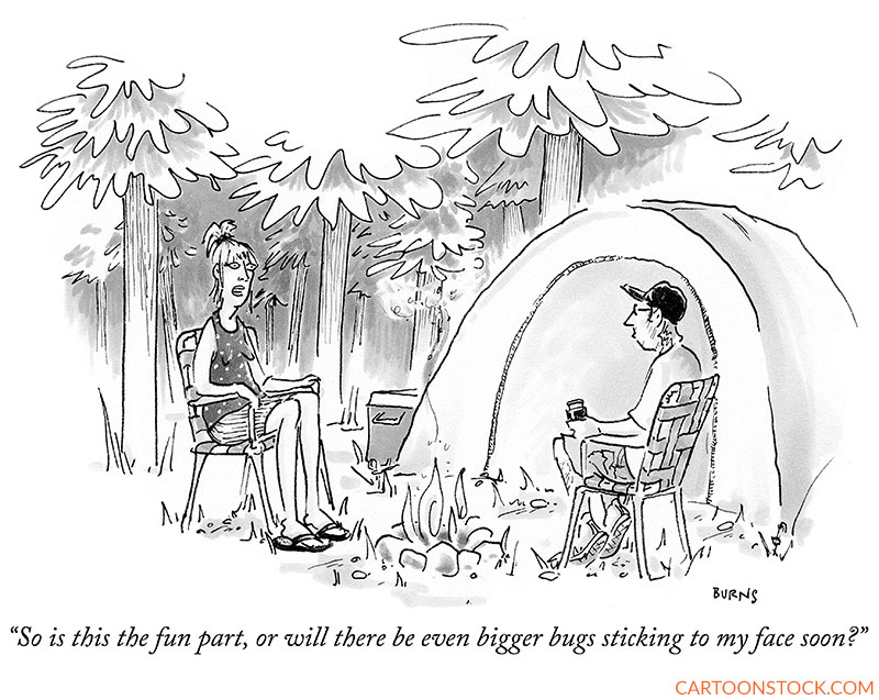 camping cartoons